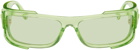 Versace Green Wraparound Sunglasses
