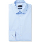 Hugo Boss - Jesse Panelled Cotton-Poplin Shirt - Blue