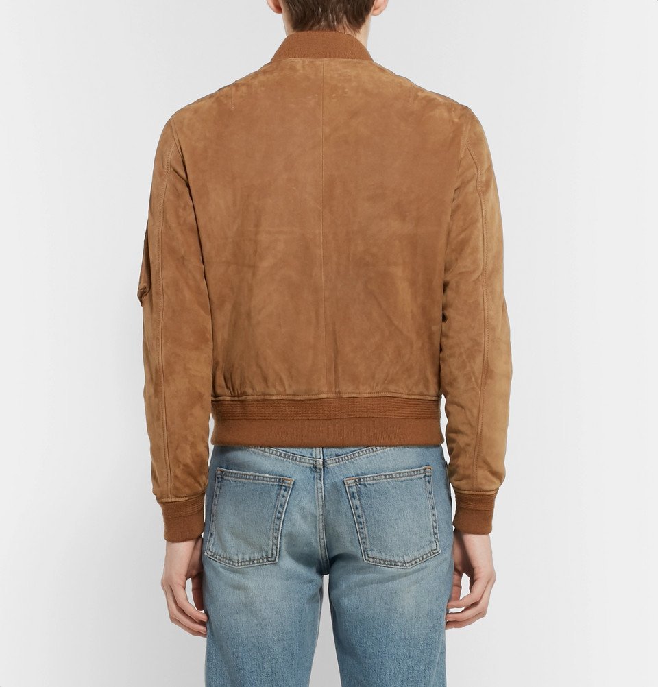 Saint laurent 2024 suede bomber