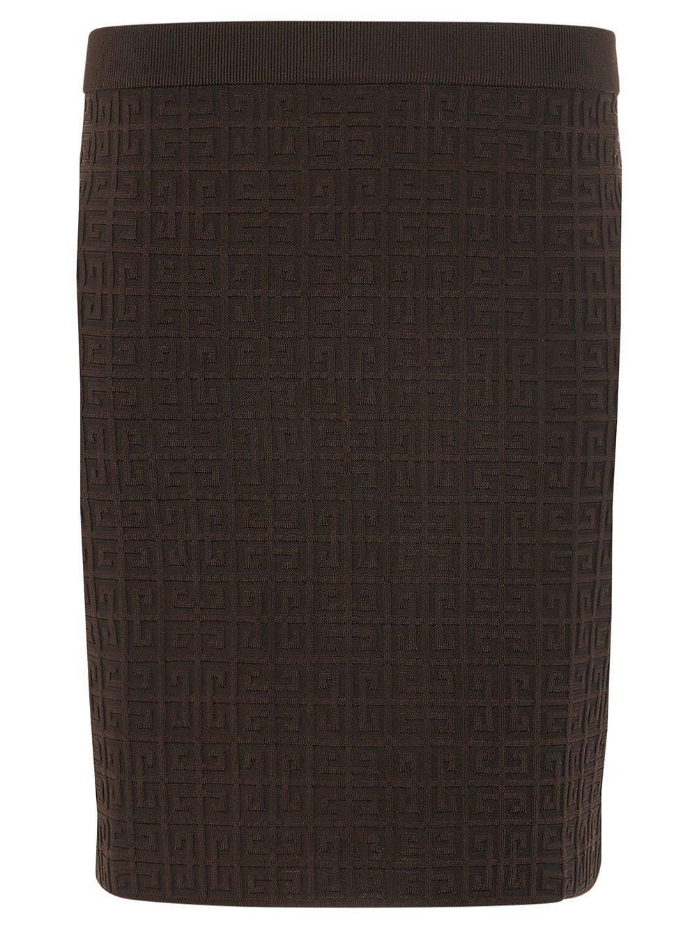 Givenchy 4G asymmetric silk midi skirt Givenchy