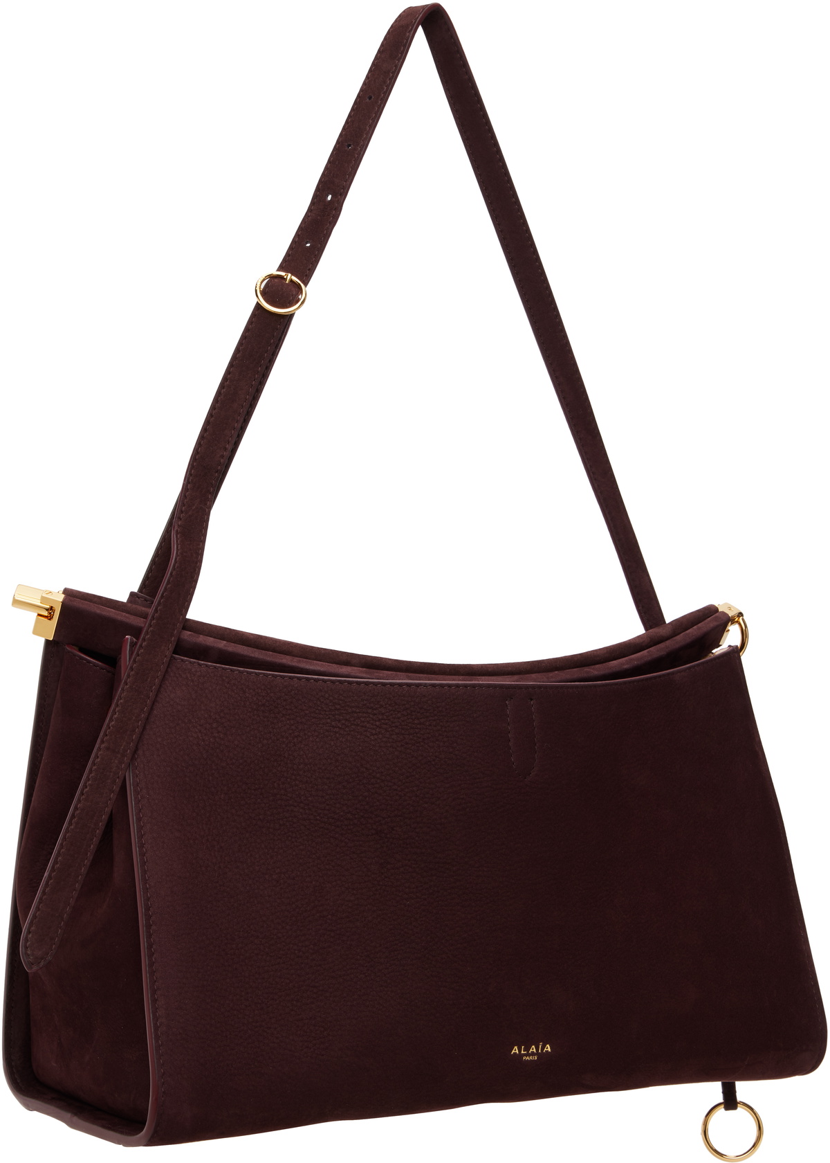 ALAÏA Burgundy 'Le Click' Pocket 35 Bag