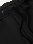 Nike - Straight-Leg Cotton-Blend Tech-Fleece Drawstring Shorts - Black