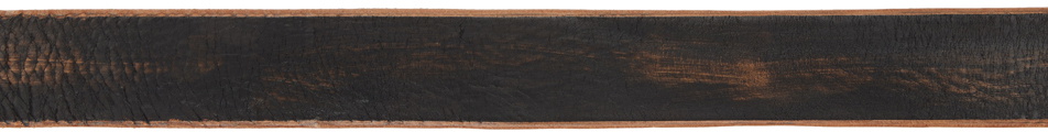 Our Legacy Black 4CM Double Tongue Belt Our Legacy