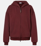 Brunello Cucinelli Monili cotton jersey zip-up hoodie