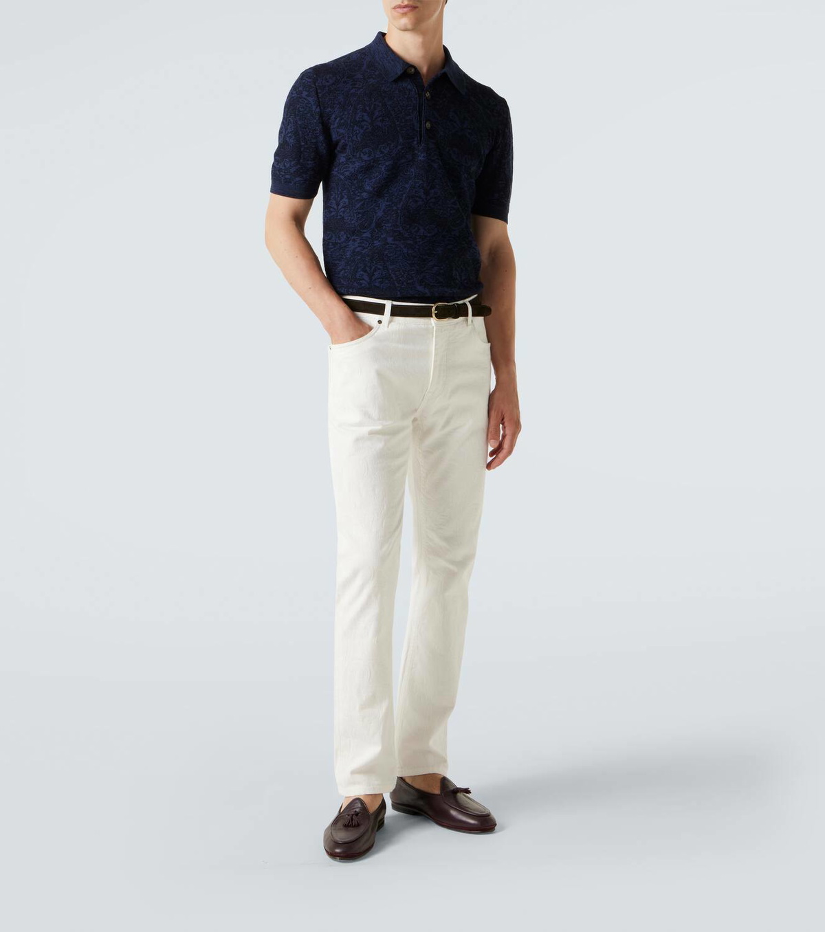 Etro Pegaso low-rise straight jeans