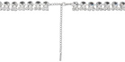 AREA Silver Deco Bow Belt