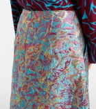 Dries Van Noten Brocade midi skirt