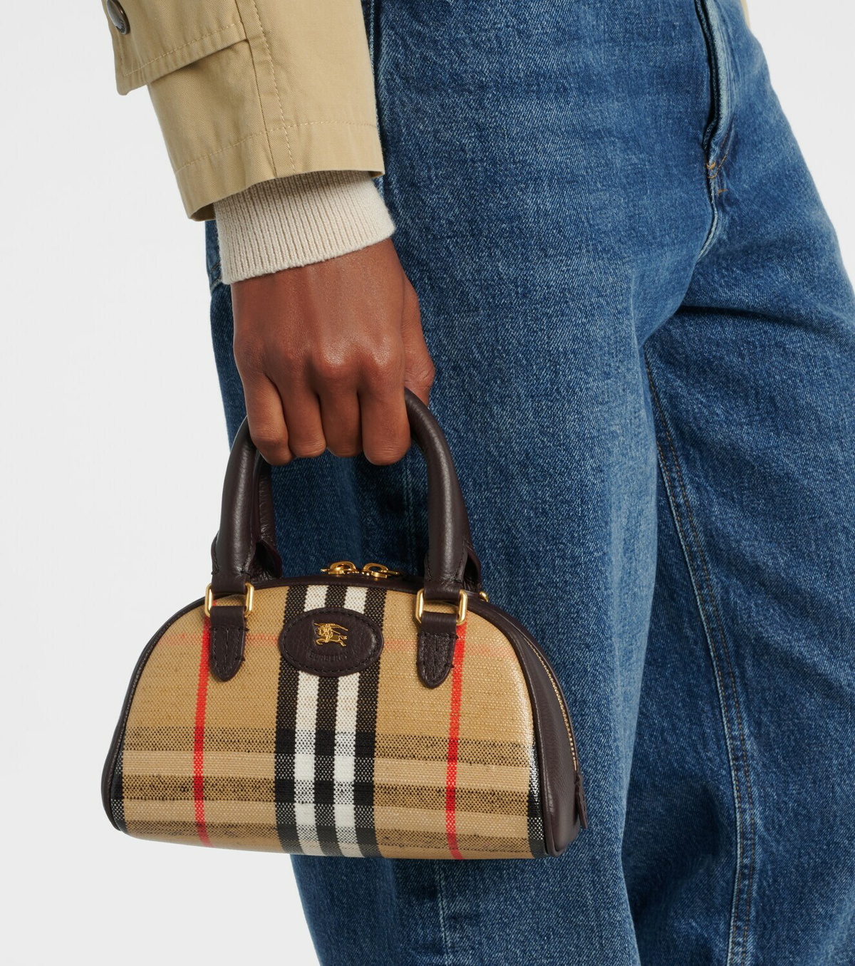 Burberry Highlands Mini Burberry Check tote bag