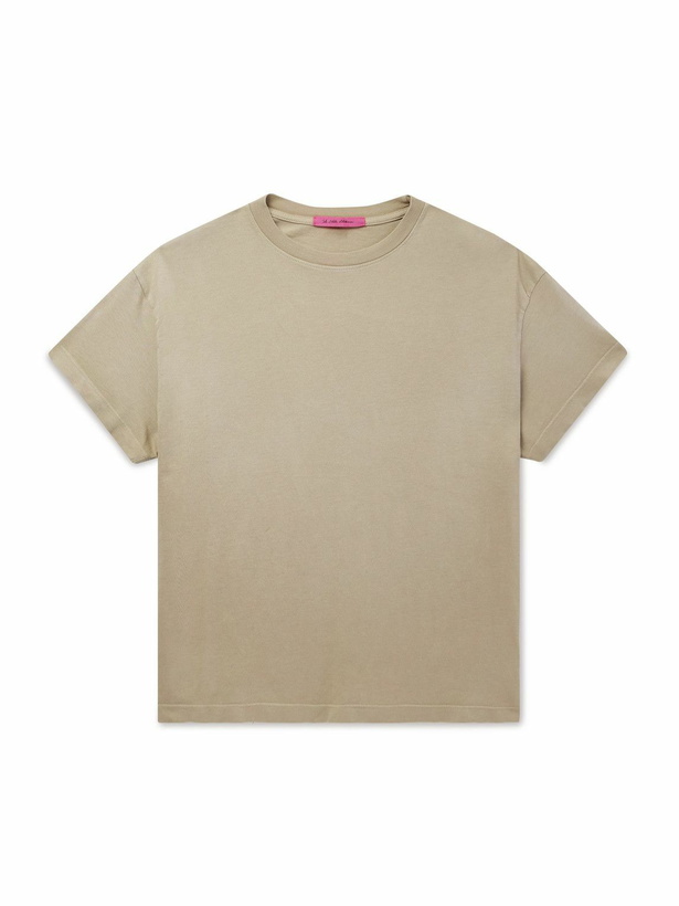 Photo: The Elder Statesman - Sun-Bleached Pica Cotton and Cashmere-Blend Jersey T-Shirt - Neutrals
