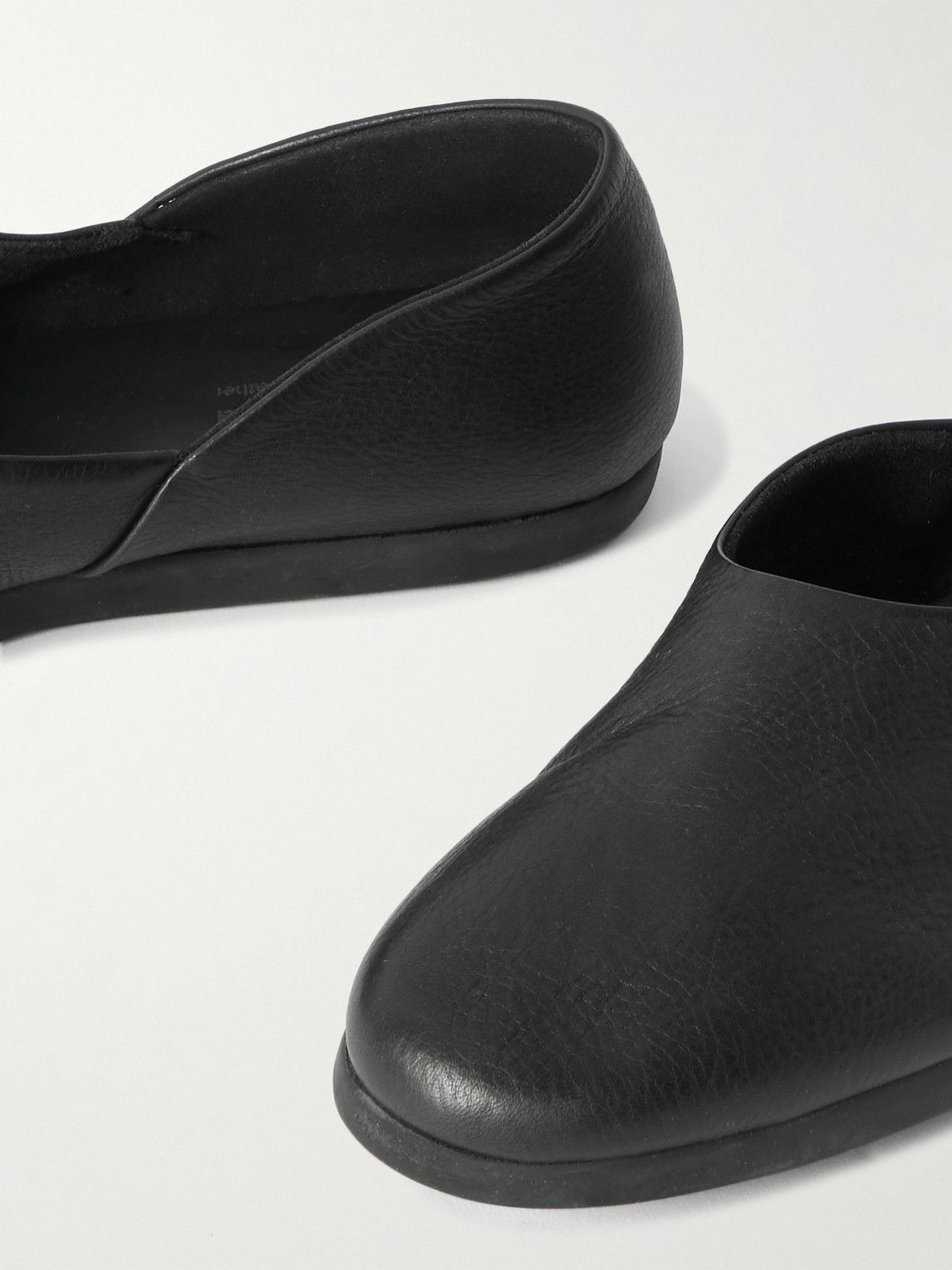 Stòffa - Full-Grain Leather Loafers - Black