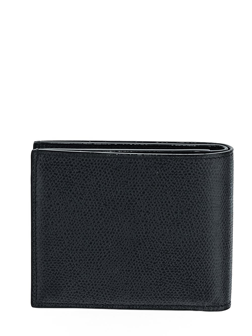 Valextra 4 Cc Wallet With Coin Purse