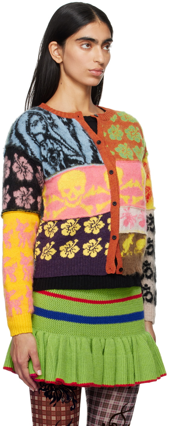 Ashley Williams Multicolor Patchwork Cardigan