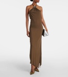 The Attico Halterneck open-back midi dress