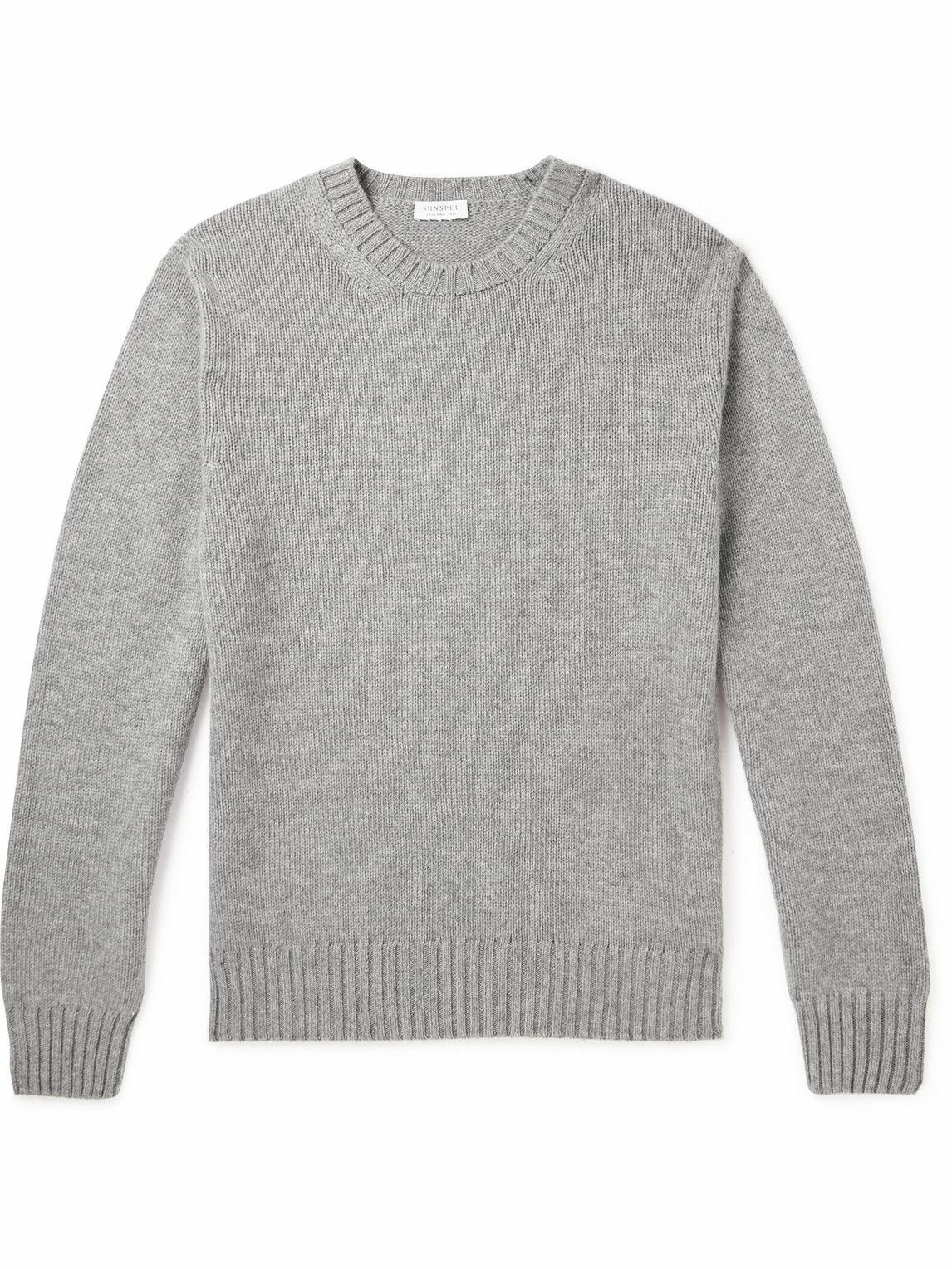 Sunspel - Cashmere Sweater - Gray Sunspel