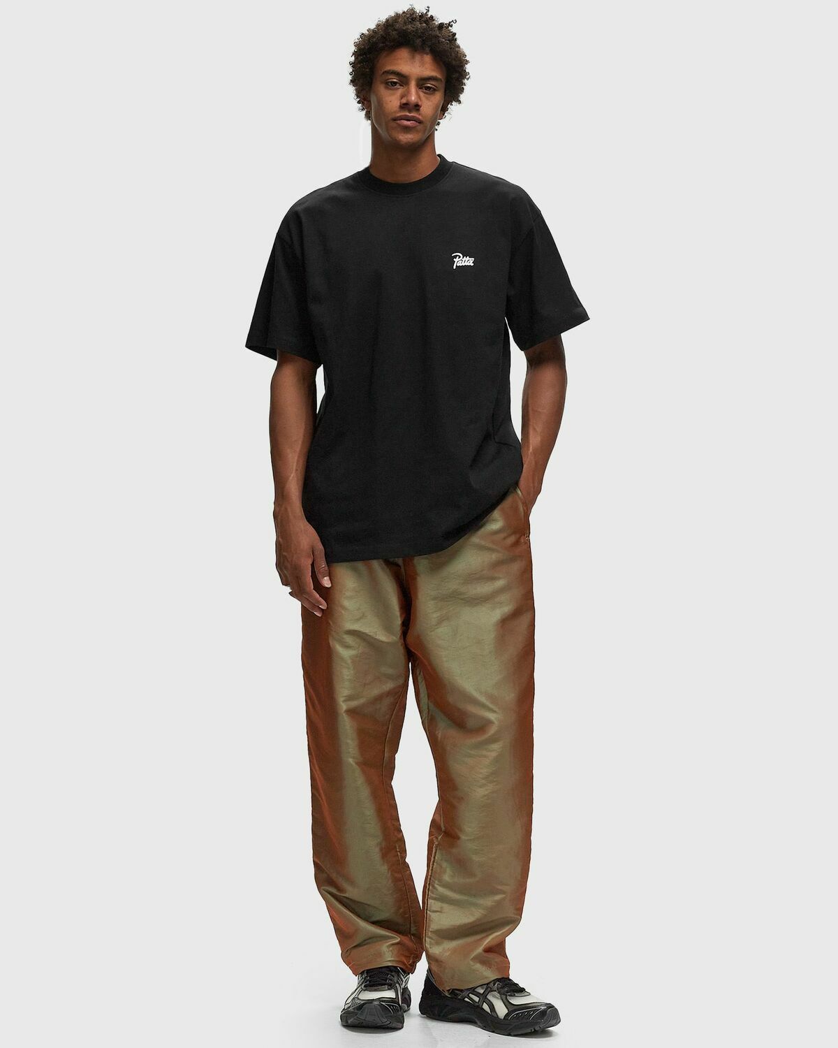 Patta Patta Basic Script Logo T Shirt Black Shortsleeves Patta