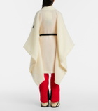 Moncler Grenoble Belted mohair, alpaca, wool-blend sweater