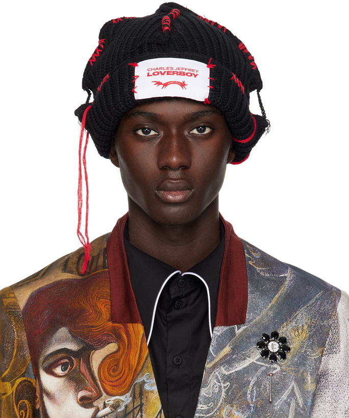 Photo: Charles Jeffrey LOVERBOY Black Carolean Beanie