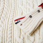 Thom Browne Funmix Aran Cable Four Bar Donegal Crew Knit