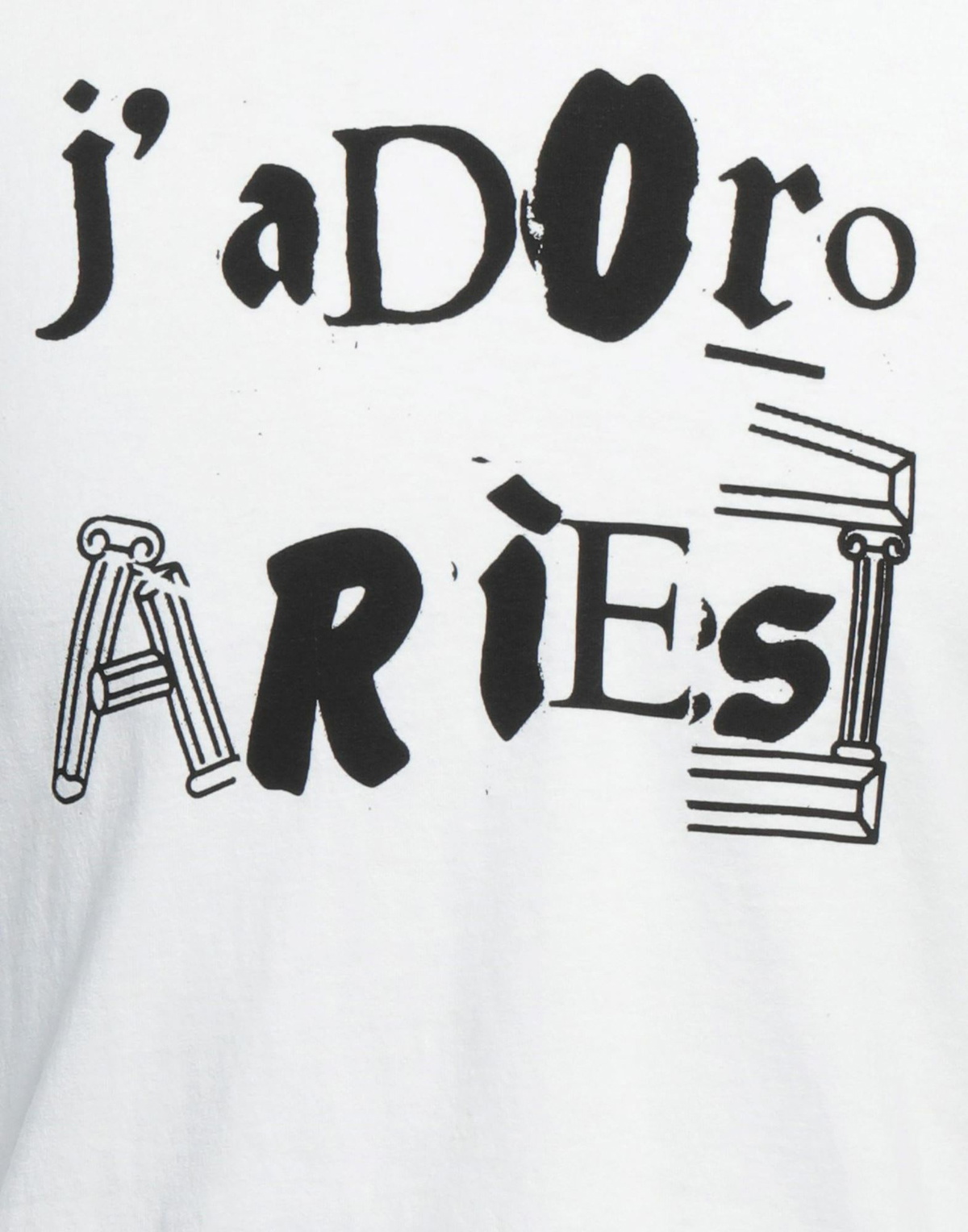 Aries Mens T-shirt in White