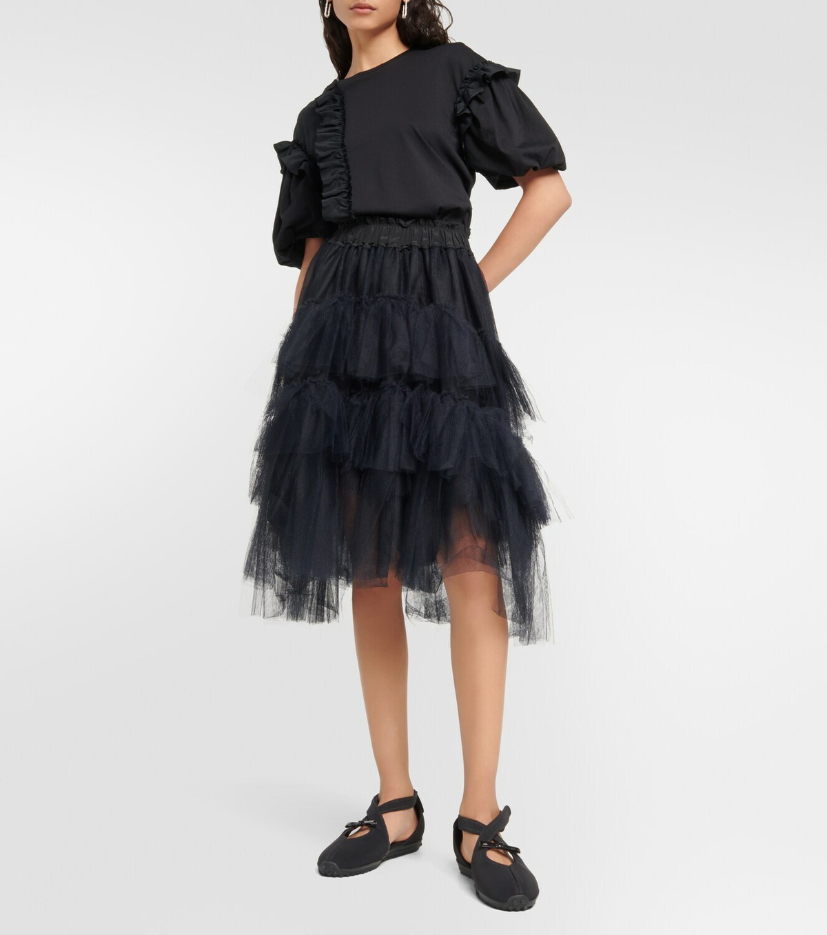 Cecilie Bahnsen Sia neoprene flats Cecilie Bahnsen