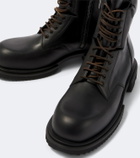 Rick Owens Army Gabe leather combat boots