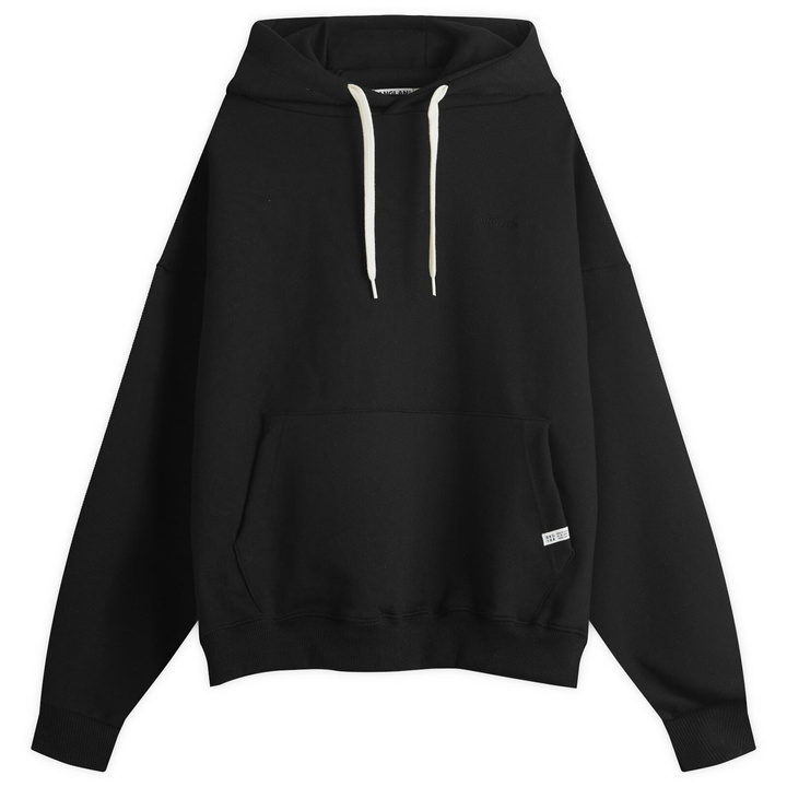 Photo: Anglan Men's Valley Tuck Sweat Balloon Hoodie in Black 