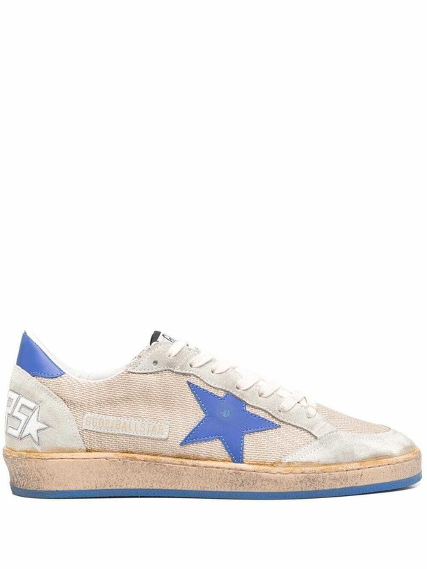 Photo: GOLDEN GOOSE - Ball Star Leather Sneakers