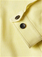 SECOND / LAYER - Eisenhower Pinstriped Woven Jacket - Yellow