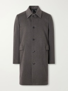 Paul Smith - Brushed Wool and Cashmere-Blend Felt Coat - Brown