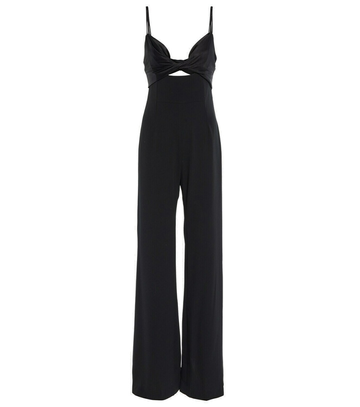 Photo: Galvan Prism satin-trimmed crêpe jumpsuit