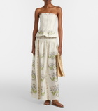Agua by Agua Bendita Abelia Anhelo floral linen corset