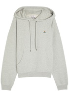 Vivienne Westwood Ashton Logo Hooded Cotton Sweatshirt Grey