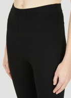 Zip Cuff Leggings in Black