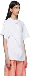 Stella McCartney White Twist Logo T-Shirt