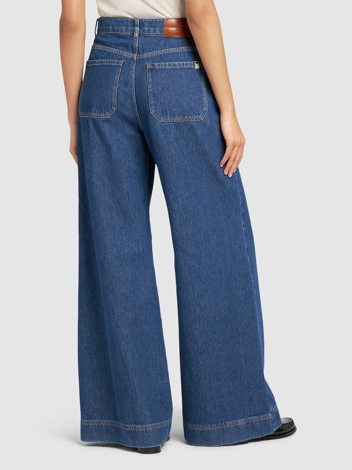 WEEKEND MAX MARA Vega Mid Rise Denim Wide Jeans Weekend Max Mara