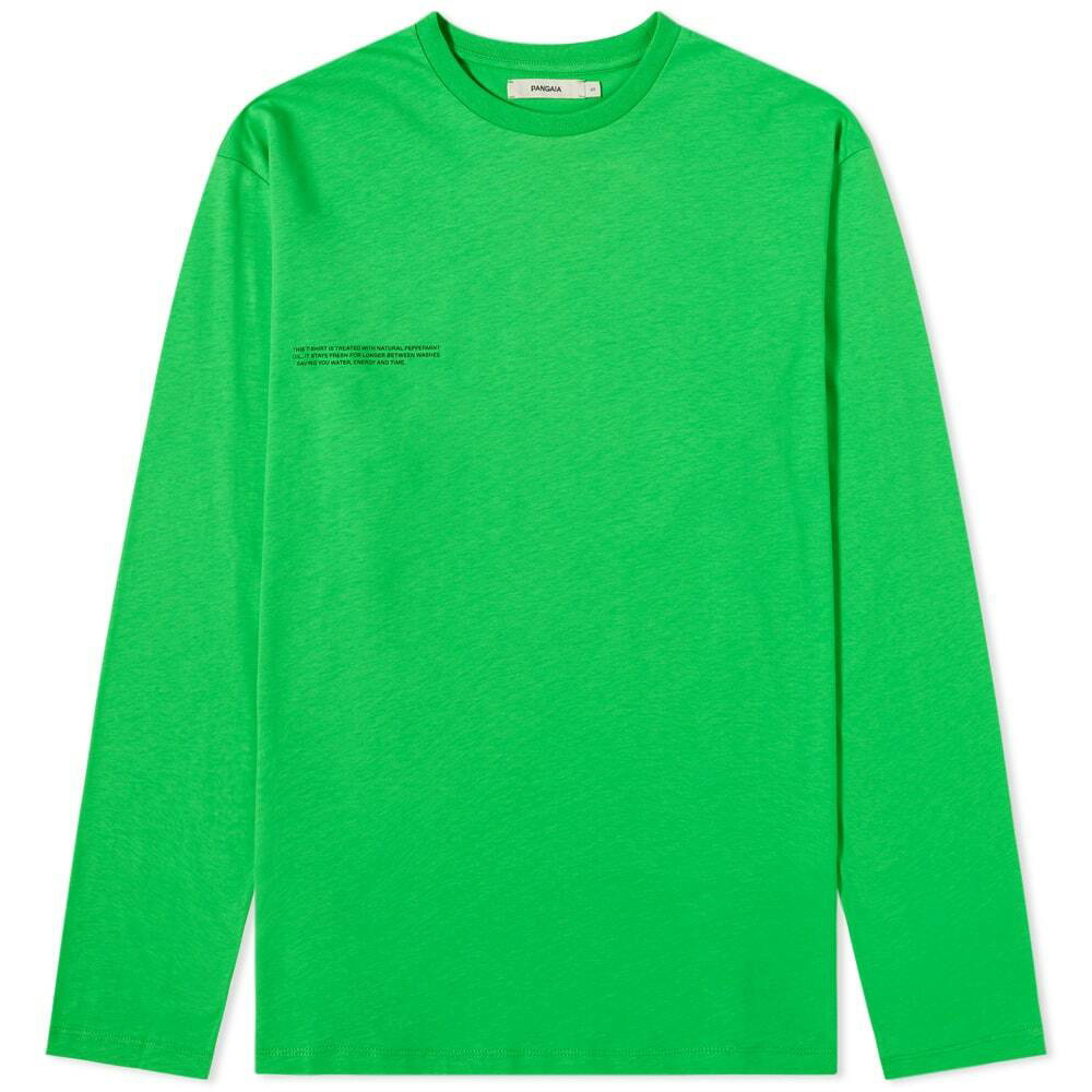 Pangaia Long Sleeve Organic Cotton T-Shirt in Jade Green Pangaia