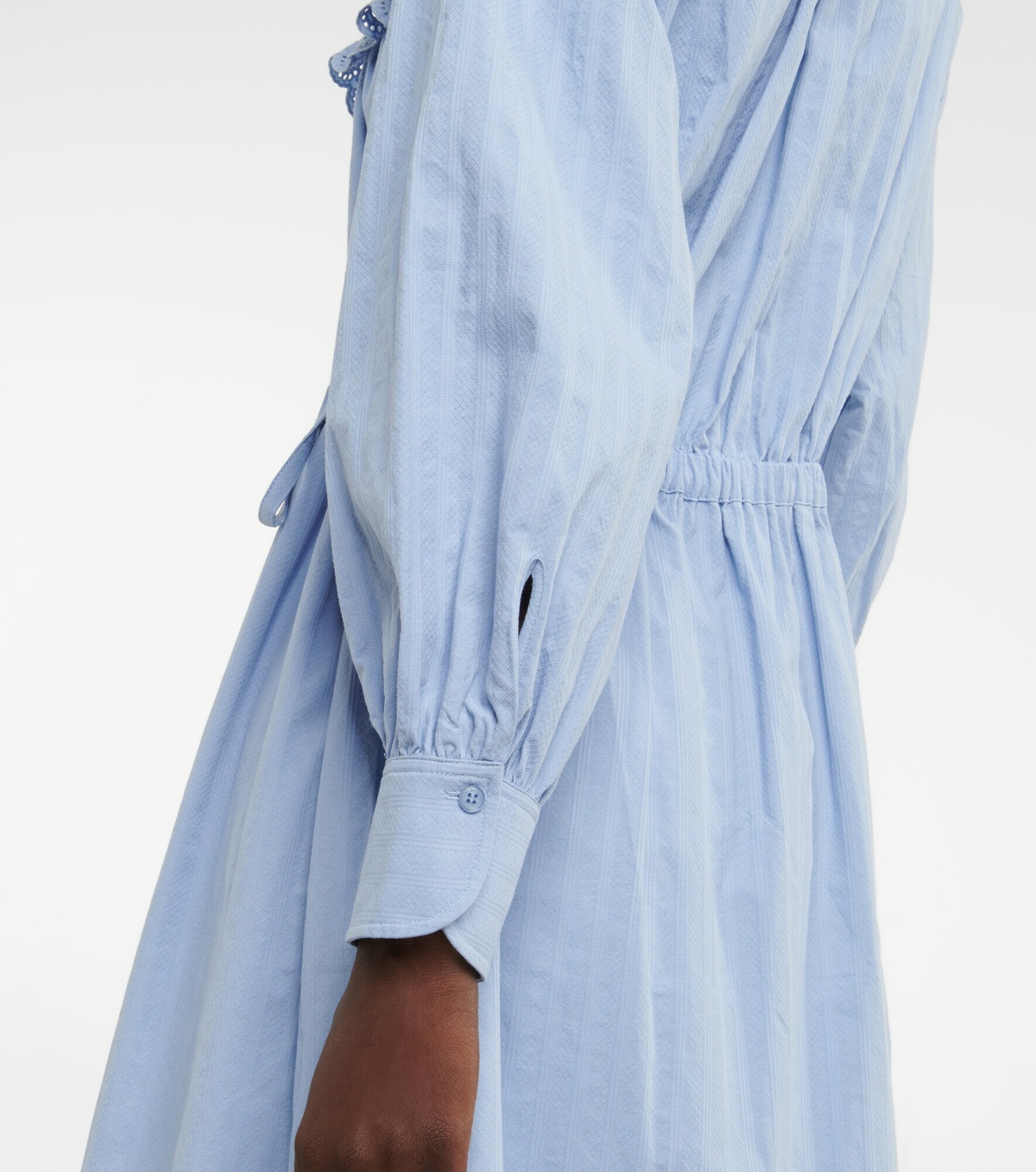 See By Chloe - Ruffled cotton poplin shirt dress