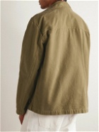 Nili Lotan - Ronnoc Garment-Dyed Cotton-Canvas Overshirt - Green