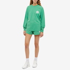 Sporty & Rich x Prince Crest Long Sleeve T-Shirt in Kelly Green/White