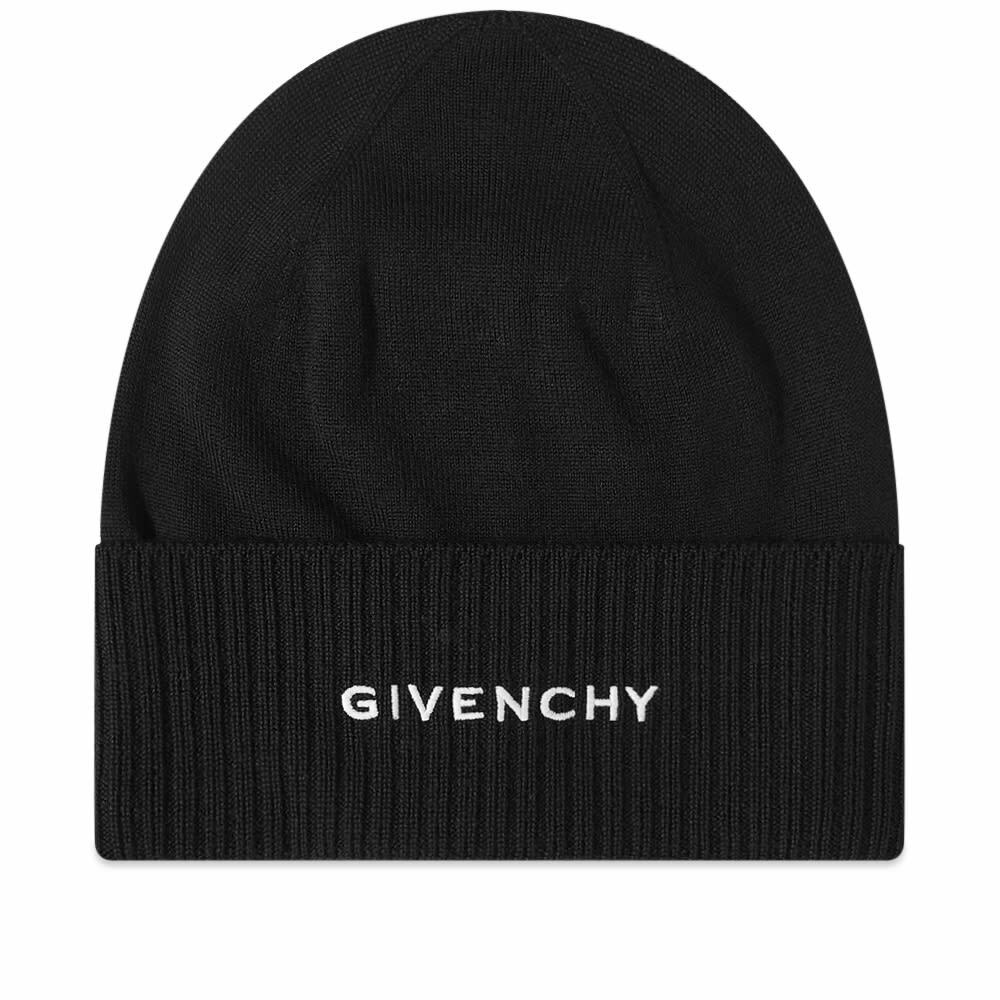 Photo: Givenchy Men's Logo Beanie in Black
