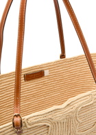 Tory Burch Ella Large Logo-embroidered Raffia Tote bag - Natural - One Size