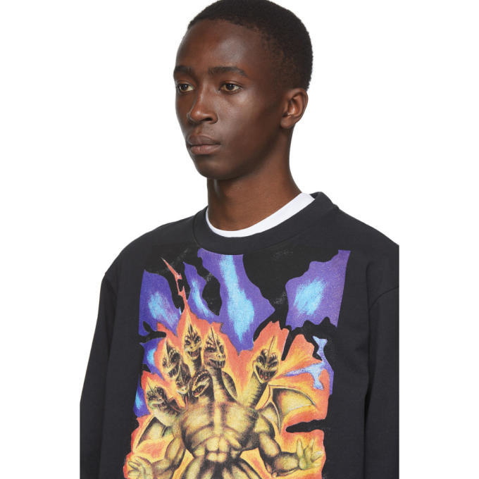 Acne Studios Black Monster in My Pocket Edition Great Beast Long Sleeve  T-Shirt