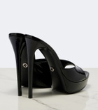 Gucci Julia patent leather platform sandals