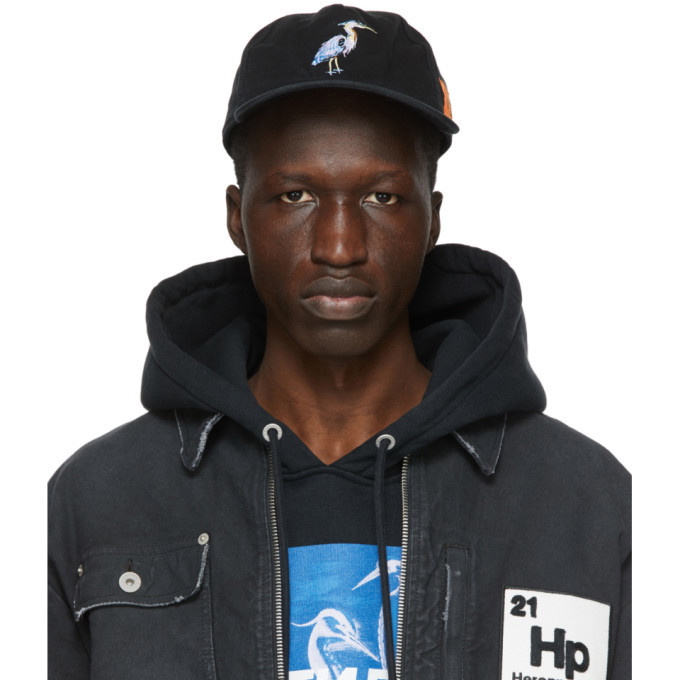 Photo: Heron Preston Black Embroidered Herons Cap