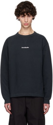 Acne Studios Black Printed Logo Sweatshirt