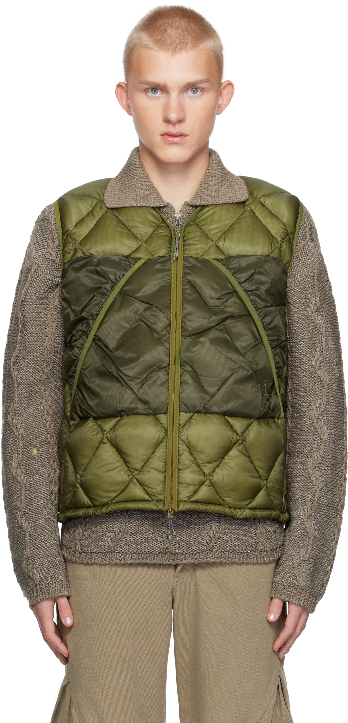ROA Khaki Light Down Vest