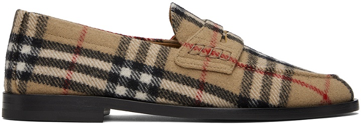 Photo: Burberry Brown Check Loafers