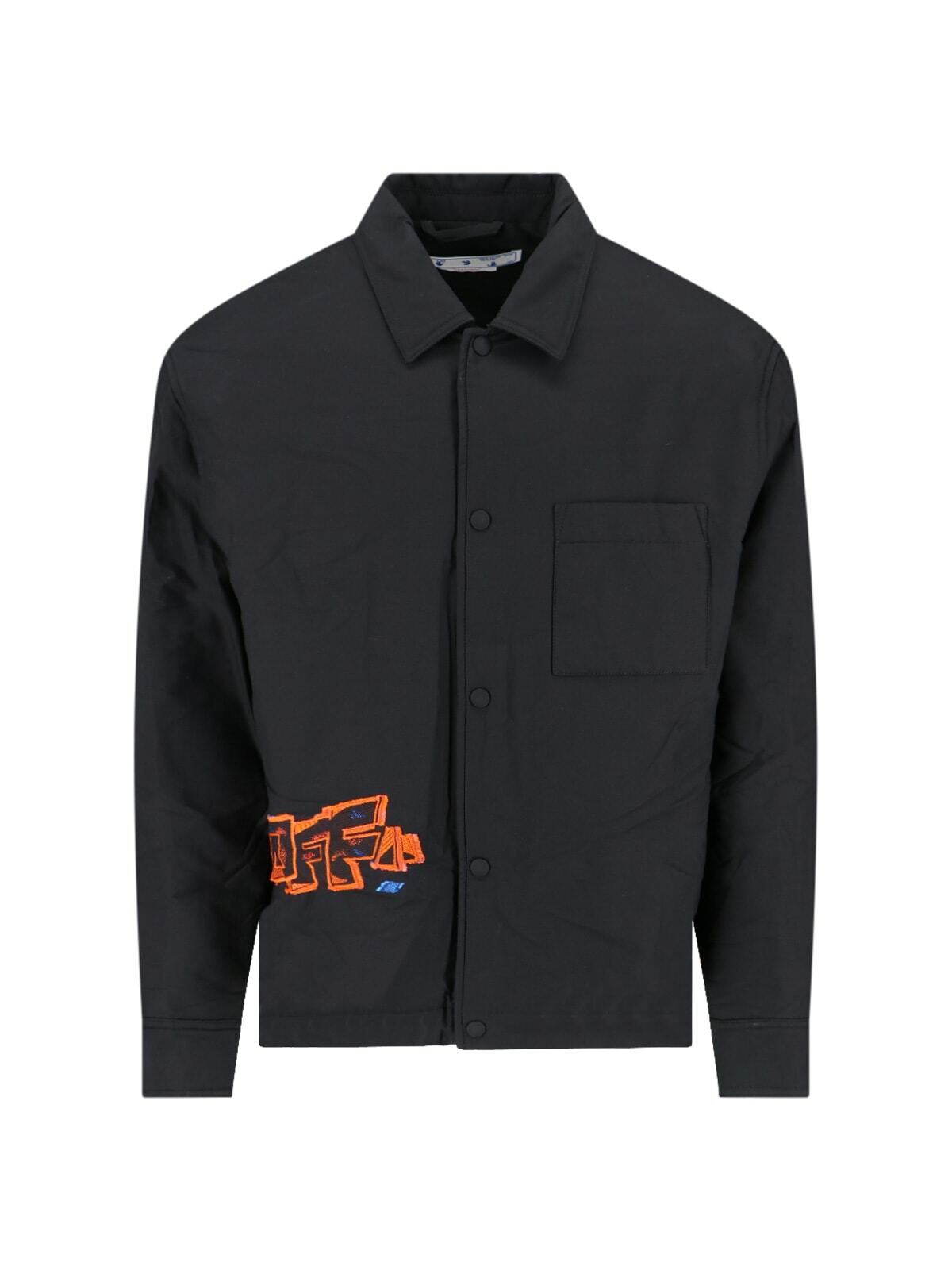 Off-White - Slim-Fit Logo-Print Tech-Jersey Track Jacket Off-White - Slim-Fit Logo-Print Tech-Jersey Track Jacket