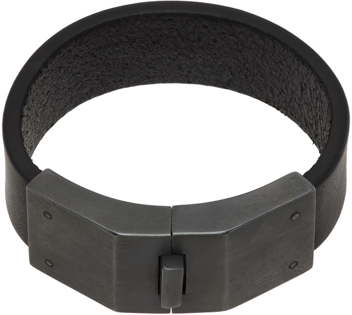 Photo: Parts of Four Black Narrow Box Lock Choker