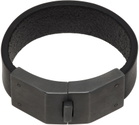 Parts of Four Black Narrow Box Lock Choker